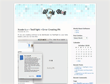 Tablet Screenshot of blog.woolybeastsoftware.com
